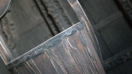 Houten bak Santa | rond