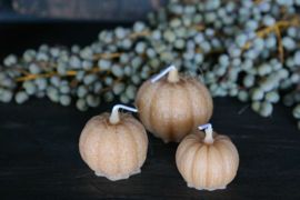 Pumpkin kaarsen set | beige