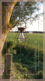 Solar buitenlamp hanger | roest