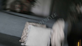 Kussen kwast créme | 45 x 45 cm