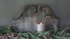 Raampaneel/ornament hoog | old grey
