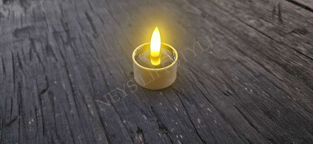 OUTDOOR LED waxinelichtjes 3 st | zand