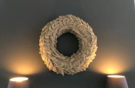 Jute krans | 30 cm naturel