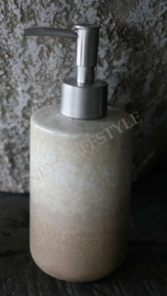 Zeep dispender | créme - bruin dip