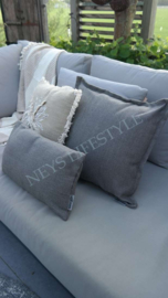 Kussen outdoor | Ella taupe 50 x 50 cm