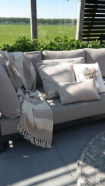 Kussen outdoor | Ella stone 50 x 50 cm