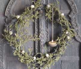 Mos takken krans namaak | 45 cm