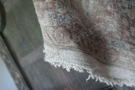 Linnen doek shabby | kelim roest 45 x 45 cm
