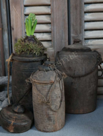 Oude Nepalese pot met deksel | 1