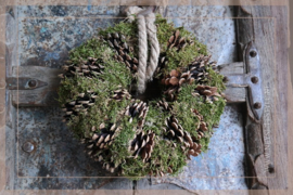 Pine moss /hair krans | 25 cm