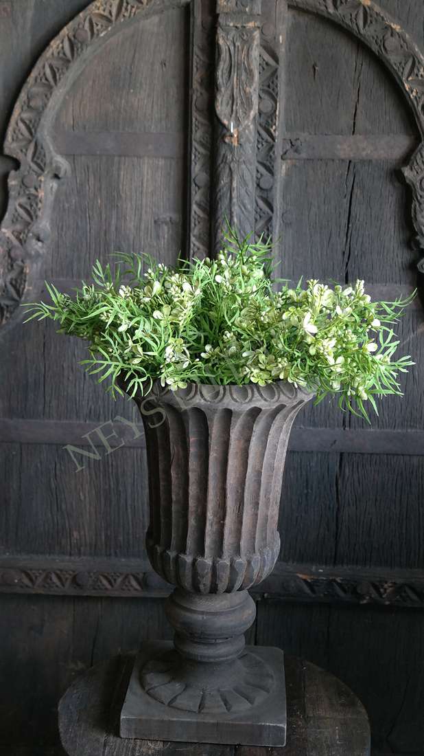 Bosje lime groen met bloem | 33 cm