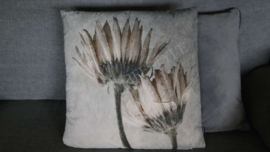 Kussen fluweel gerbera bloem | 45 x 45 cm