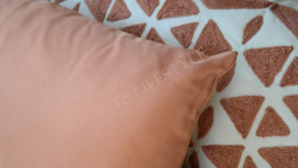 Outdoor basis kussen peach  | 45 x 45 cm