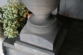 Balusterlamp Lois |  antique grey L