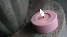 LED waxinelichtjes 2 st | roze XL