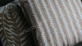 Kussen leaves jute | roze