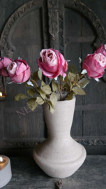 Roos dried zijden bloem | roze