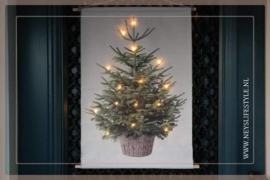 Wanddoek XMAS tree LED | M