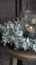 Eucalyptus kunst krans green-grey  | 50 cm