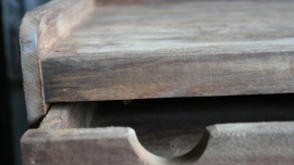 Console met lade | bruin