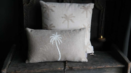 Kussen Palmtrees geborduurd | 50 x 50 cm