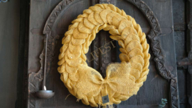 Jute Paasei | 40 cm geel