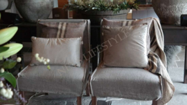 Velvet kussen Fenna beige |  30x50 cm