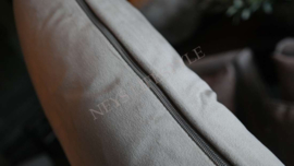 Velvet kussen Fenna beige |  30x50 cm