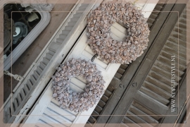 Krans Coco Fruit | Whitewash | 40cm
