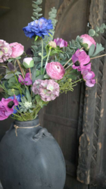 Scabosia moon bloem kunst | oud roze
