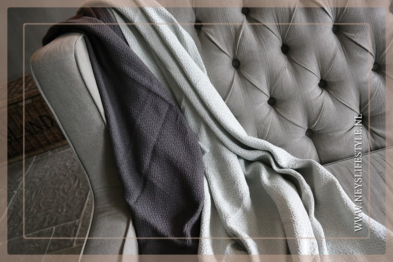 Plaid Zara 170 x 130 cm | light grey