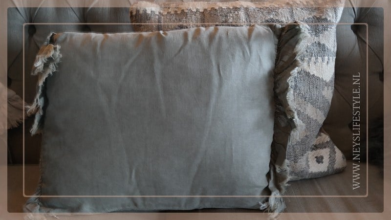 Kussen quirin  40 x 50 cm | olive grey