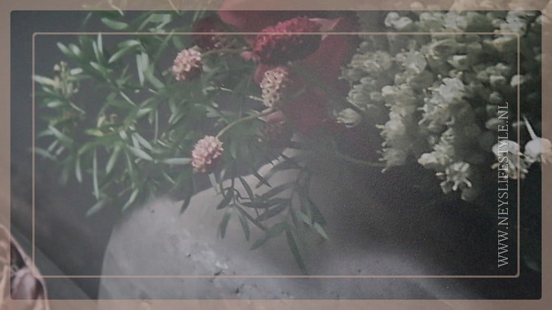Deco board bloemen | Wanddecoratie M