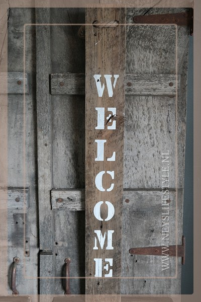 Welcome bord | hout