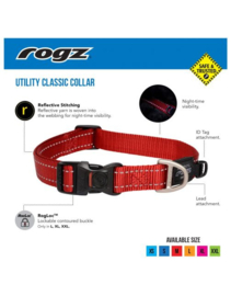 Rogz 4 Dogz Nylon Halsband Lime