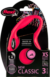 Flexi New Classic XS rood (3 mtr)