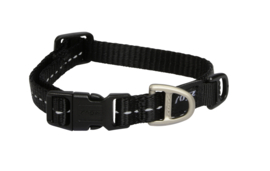 Rogz 4 Dogz Nylon Halsband Zwart