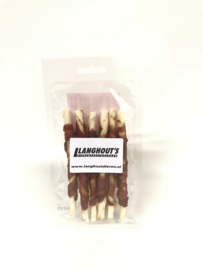 Rawhide kauwsticks met eend small (6 stuks)