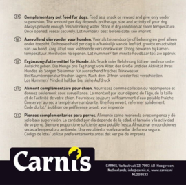 Carnis hondensnacks schaap vlees strips 150 gram.