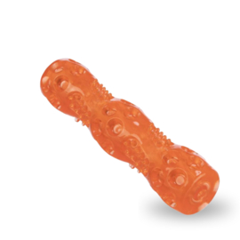 Trixie Hondenspeelgoed TPR staaf  oranje met piep Small