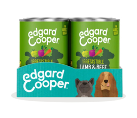 Edgard & Cooper Blikjes Lam en Rund 400 gr. (6 stuks)