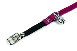 Kattenhalsbandje suede rood