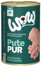 Wow Blikje Puur Kalkoen 400 gram (6 stuks)