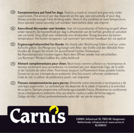 Carnis hondensnacks eendenvlees strips 150 gram.