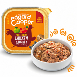 Edgard & Cooper kuipjes Kip & Kalkoen 150 gram. (6 stuks)