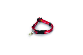 Kittenhalsbandje nylon rood