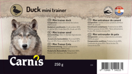 Carnis mini trainers eendenvlees 250 gram