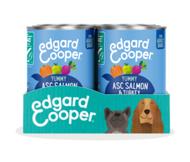 Edgard & Cooper Blikjes Zalm 400 gram. (6 STUKS)