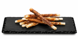 Rawhide kauwsticks met eend small (10 stuks)