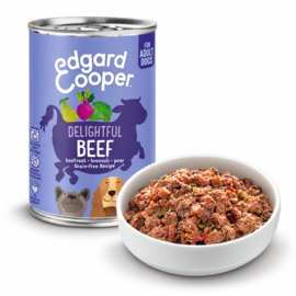 Edgard & Cooper Blikjes Rund & Eend 400 gram. (6 stuks)